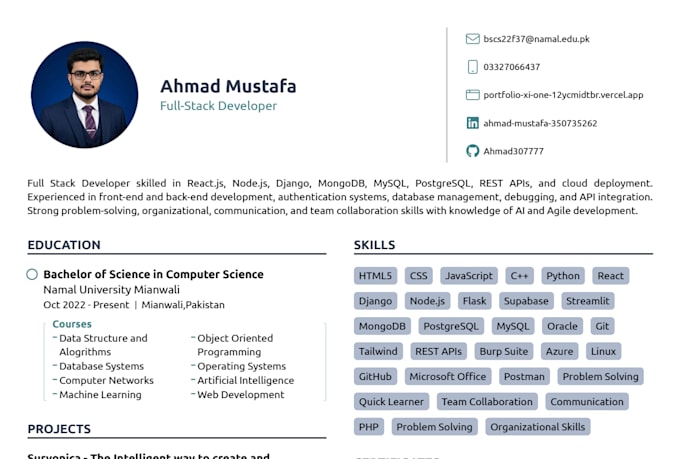 rebuild custom ai website development as full stack front and back end developer